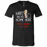Personalized Nurse Gift T, Black, V-Neck T-Shirt