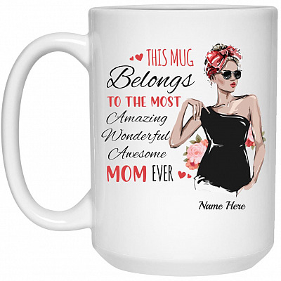 15 oz. White Mug