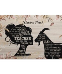 Personalized You Are Not Just Poster, White, 0.75'' Framed Canvas