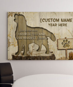 Alternative view of Personalized You Were Our Hardest Goodbye Wrapped Framed Canvas Prints - Unframed Poster - Home Decor