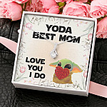 Baby Yoda Best Mom Love You I Do Alluring Beauty Pendant Necklace - Yoda Mother's Day Necklace Baby Yoda Best Mom Love You I Do Alluring Beauty Pendant Necklace - Yoda Mother's Day Necklace