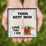 Baby Yoda Best Mom Love You I Do Alluring Beauty Pendant Necklace - Yoda Mother's Day Necklace Baby Yoda Best Mom Love You I Do Alluring Beauty Pendant Necklace - Yoda Mother's Day Necklace