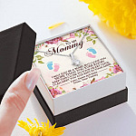 To My Mommy I May Just Be A Bump But I Love You More Than You Ever Know Alluring Beauty Necklace Necklace