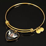 Personalized Photo Remembering You Is Easy I Do It Everyday Sympathy Heart Pendant Necklace - Bangle