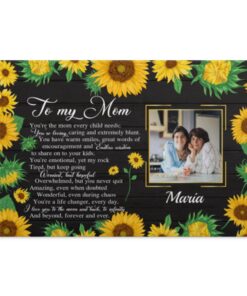 Personalized Photo To My, White, 0.75'' Framed Canvas