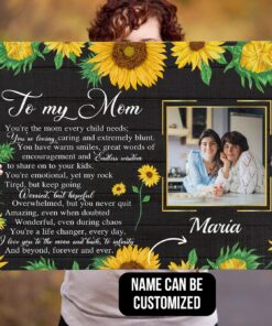 Alternative view of Personalized Photo To My Mom You're the Mom Every Child Needs Framed Canvas Prints - Unframed Poster