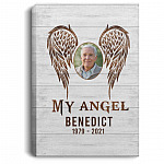 Personalized Custom Photo My Angel, White, 0.75'' Framed Canvas Personalized Custom Photo My Angel, White, 0.75'' Framed Canvas