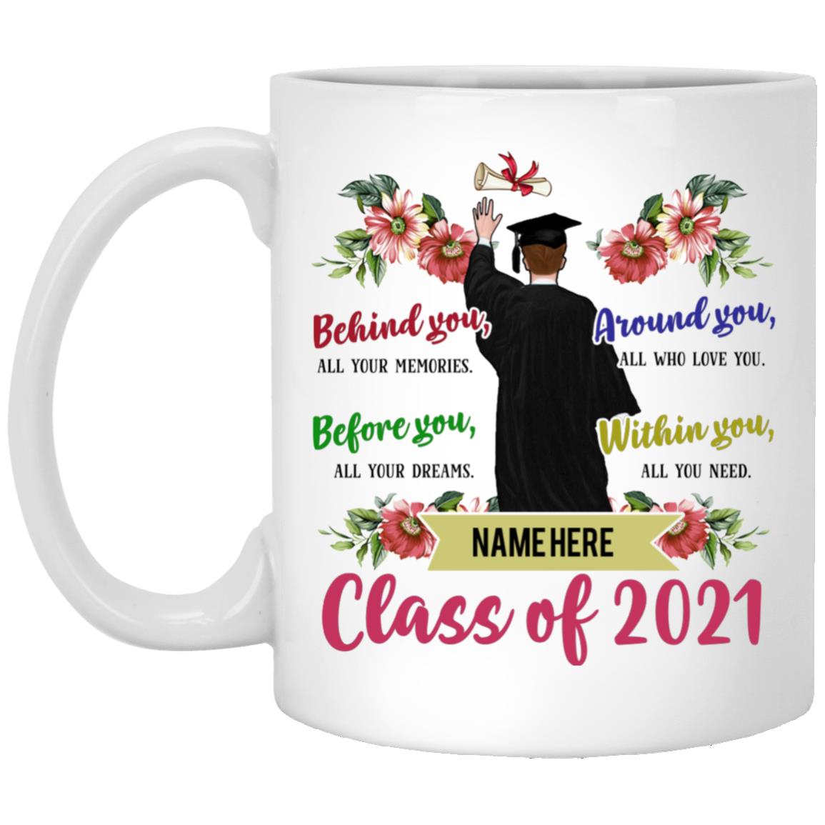 Personalized Class of Senior mug, White, 11 oz. White Mug