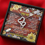 To the Best Mom I May Not Always Mention the Love I Feel for You Double Hearts Pendant Necklace To the Best Mom I May Not Always Mention the Love I Feel for You Double Hearts Pendant Necklace