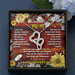 To the Best Mom I May Not Always Mention the Love I Feel for You Double Hearts Pendant Necklace To the Best Mom I May Not Always Mention the Love I Feel for You Double Hearts Pendant Necklace