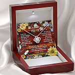 To the Best Mom I May Not Always Mention the Love I Feel for You Love Knot Pendant Necklace