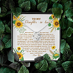 To My Daughter In Law We Both Love The Same Man I Will Forever Love You Sunflower Love Knot Necklace To My Daughter In Law We Both Love The Same Man I Will Forever Love You Sunflower Love Knot Necklace