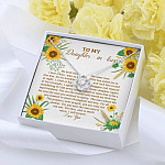 To My Daughter In Law We Both Love The Same Man I Will Forever Love You Sunflower Love Knot Necklace To My Daughter In Law We Both Love The Same Man I Will Forever Love You Sunflower Love Knot Necklace