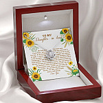 To My Daughter In Law We Both Love The Same Man I Will Forever Love You Sunflower Love Knot Necklace To My Daughter In Law We Both Love The Same Man I Will Forever Love You Sunflower Love Knot Necklace