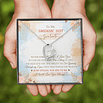 To My Smokin' Hot Soulmate Never Forget That I Love You I Will Love You Always Forever Love Heart Pendant Necklace