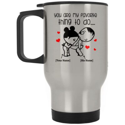 14 oz. Silver Travel Mug