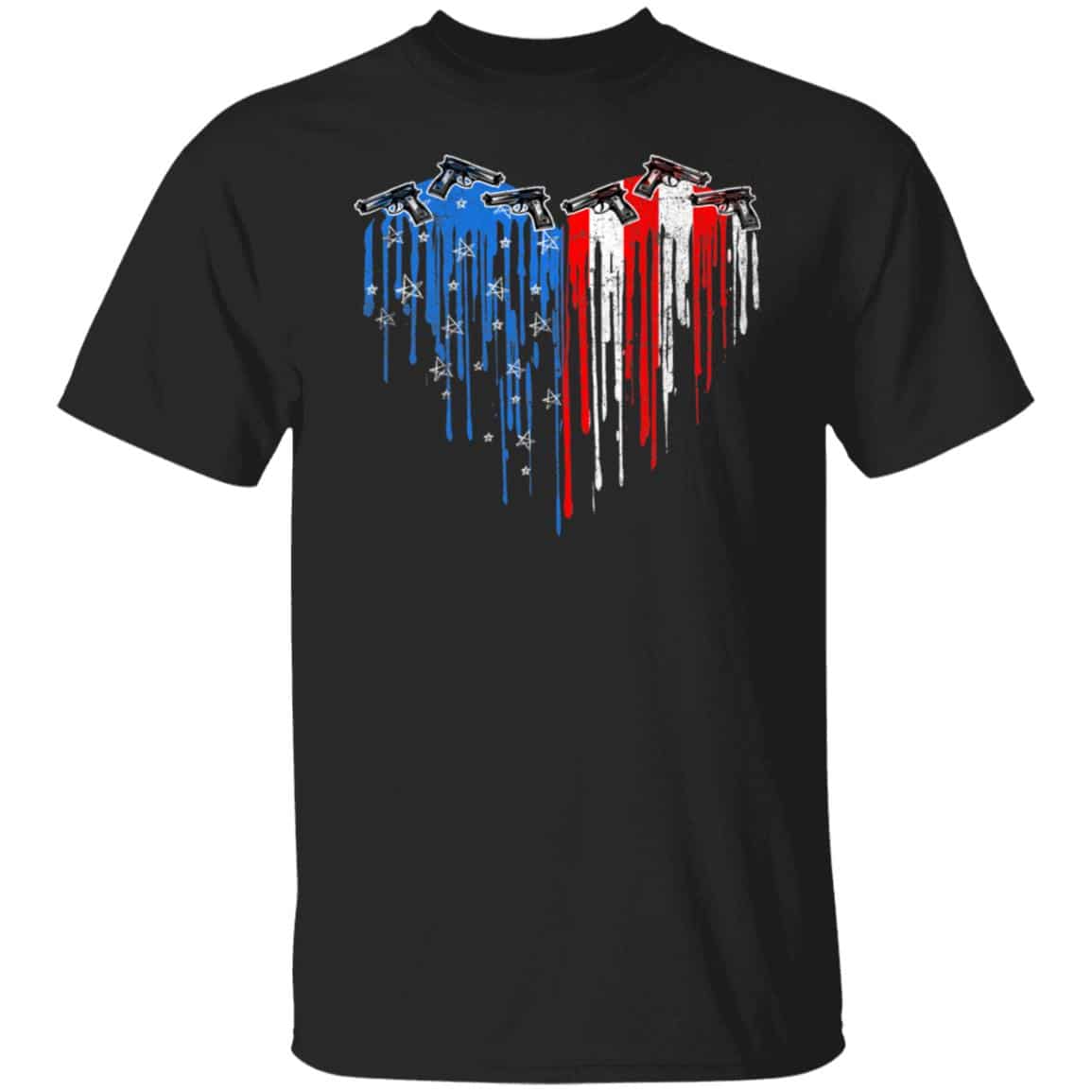gun, Black, Unisex T-Shirt
