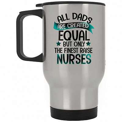 14 oz. Silver Travel Mug
