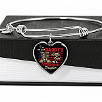 I'm Not Just Daddy's Little Girl I'm A Veteran's Daughter Heart Pendant Necklace - Proud Daughter of Veteran Gift