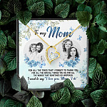 Personalized Photo to My Mom For All The Times That I Forgot To Thank You Forever Love Pendant Necklace Personalized Photo to My Mom For All The Times That I Forgot To Thank You Forever Love Pendant Necklace