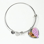 Personalized Photo Butterfly Hover And Feathers Appear Whenever Lost Loved Ones Heart Pendant Necklace