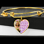 Personalized Photo Butterfly Hover And Feathers Appear Whenever Lost Loved Ones Heart Pendant Necklace
