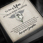 To the Mom of A Brave Nurse Daughter I Know the Worry Is Hard and We Don't See Each Other Forever Love Necklace