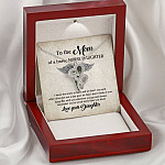 To the Mom of A Brave Nurse Daughter I Know the Worry Is Hard and We Don't See Each Other Double Hearts Necklace To the Mom of A Brave Nurse Daughter I Know the Worry Is Hard and We Don't See Each Other Double Hearts Necklace