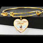 Personalized Photo A Piece Of My Heart Lives In Heaven In Memory Of Puppy Dog Dad Mom Heart Pendant Necklace