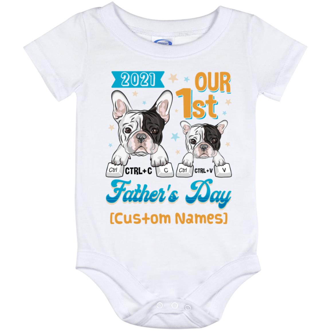 Personalized Onesie, White, Baby Onesie - 12 Month