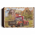 Personalized All Of Me, White, 1.5'' Deluxe Framed Canvas