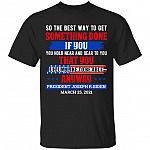 biden ha ha ha, Black, Unisex T-Shirt