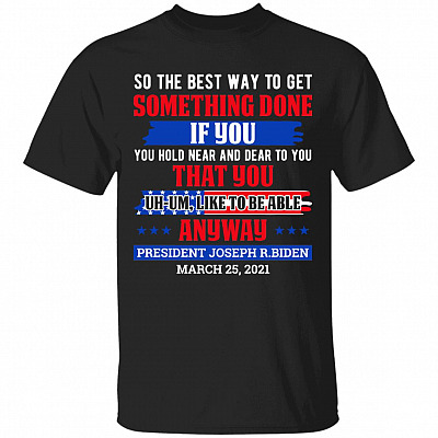biden ha ha ha, Black, Unisex T-Shirt