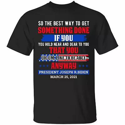 biden ha ha ha, Black, Unisex T-Shirt