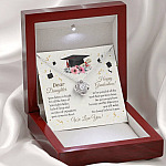 Graduation Dear Daughter Your Future Is Bright For All The Times Senior Love Knot Pendant Necklace