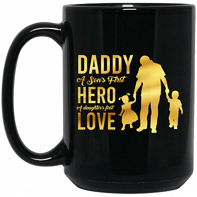 15 oz. Black Mug