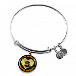 Personalized Photo Once by My Side Forever in My Heart Pet Owner Gifts Circle Pendant Necklace - Bangle