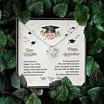 Dear Daughter Happy Graduation We Always Believed In You We Love You Love Knot Necklace