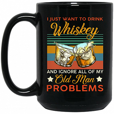 15 oz. Black Mug