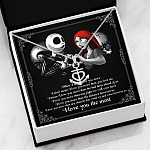When I Say I Love You More I Love You The Most Jack Sally Anchor Necklace
