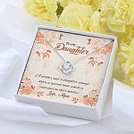 Mom to My Daughter a Mother and A Daughter Always Share a Special Bond Love Knot Pendant Necklace