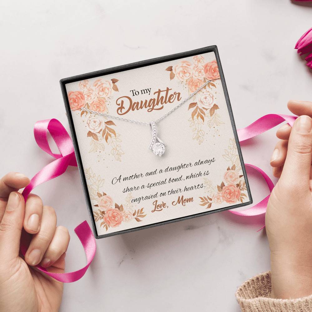 Mom to My Daughter a Mother and A Daughter Always Share a Special Bond Alluring Beauty Necklace