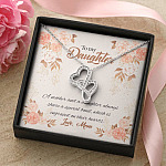 Mom to My Daughter a Mother and A Daughter Always Share a Special Bond Double Hearts Pendant Necklace Mom to My Daughter a Mother and A Daughter Always Share a Special Bond Double Hearts Pendant Necklace