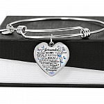 Surrounded By Your Glory What Will My Heart Feel Will I Dance For You Jesus Butterfly Heart Pendant Necklace - Bangle