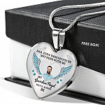 090621-060926-CubeBik-Image-696 Personalized Photo Dad Even Though You're Not Here With Me My Guardian Angel Heart Pendant Necklace