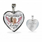090621-062342-CubeBik-Image-821 Personalized Photo Mom Even Though You're Not Here With Me My Guardian Angel Heart Pendant Necklace