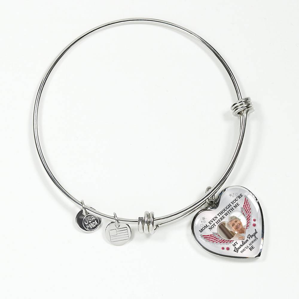 090621-062451-CubeBik-Image-720 Personalized Photo Mom Even Though You're Not Here With Me My Guardian Angel Heart Pendant Necklace