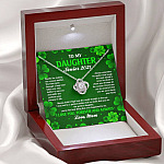To My Daughter Senior 2021 Love Knot Pendant Necklaces - Graduation Day Gift For Her