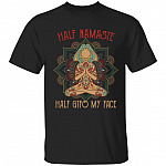 Vintage Girl Yoga Tshirt, Black, Unisex T-Shirt