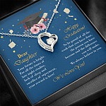 Graduation Dear Daughter Your Future Is Bright for All the Times of Late Night Forever Love Pendant Necklace